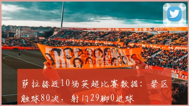 萨拉赫近10场英超比赛数据：禁区触球80次，射门29脚0进球
